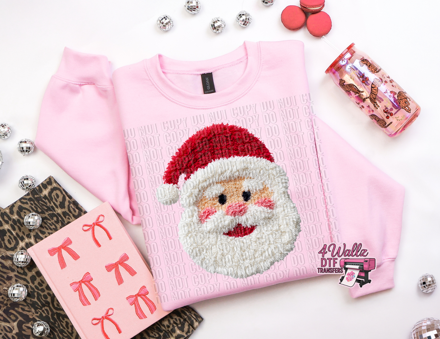 Faux Yarn Santa