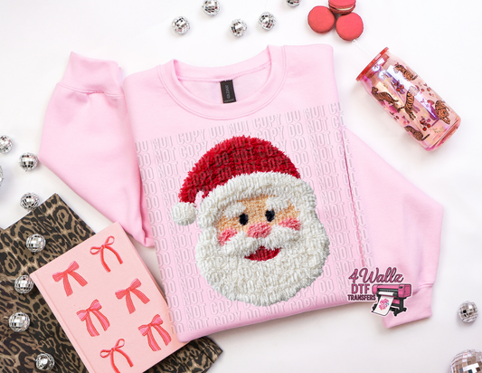 Faux Yarn Santa