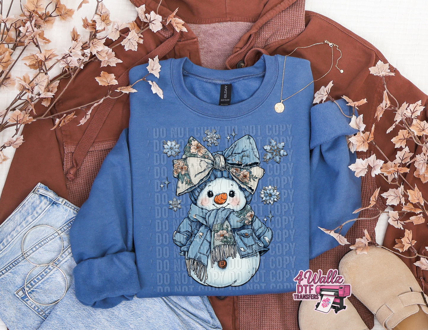 Denim Coquette Snowgirl