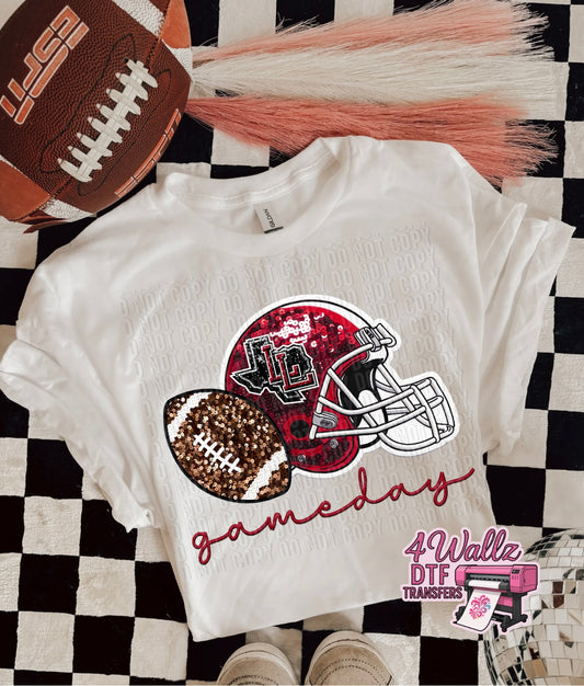 Levelland Lobos Faux Sequin