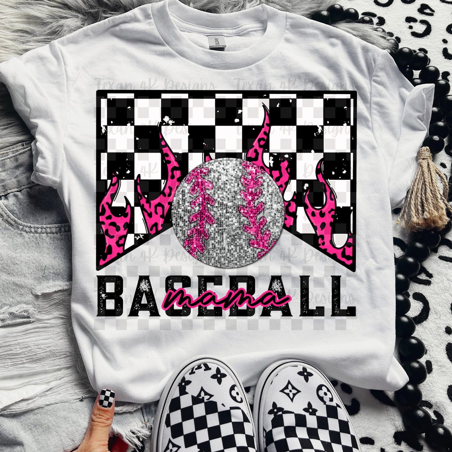 Sports Mama Leopard Flames