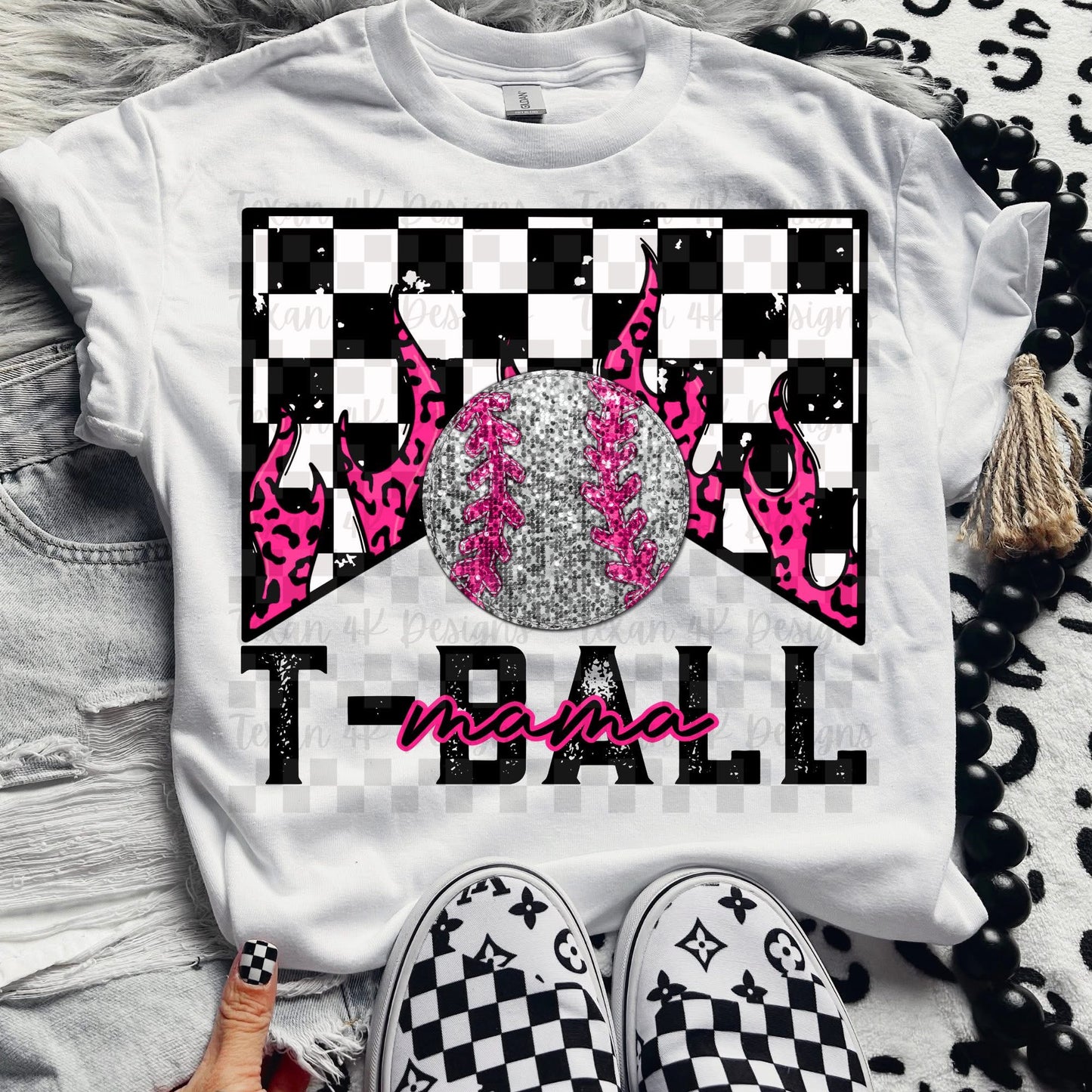 Sports Mama Leopard Flames