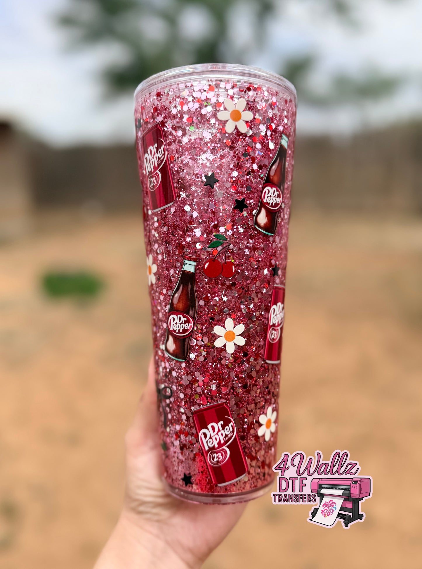 DP 24oz Glitter Snow Globe Tumbler
