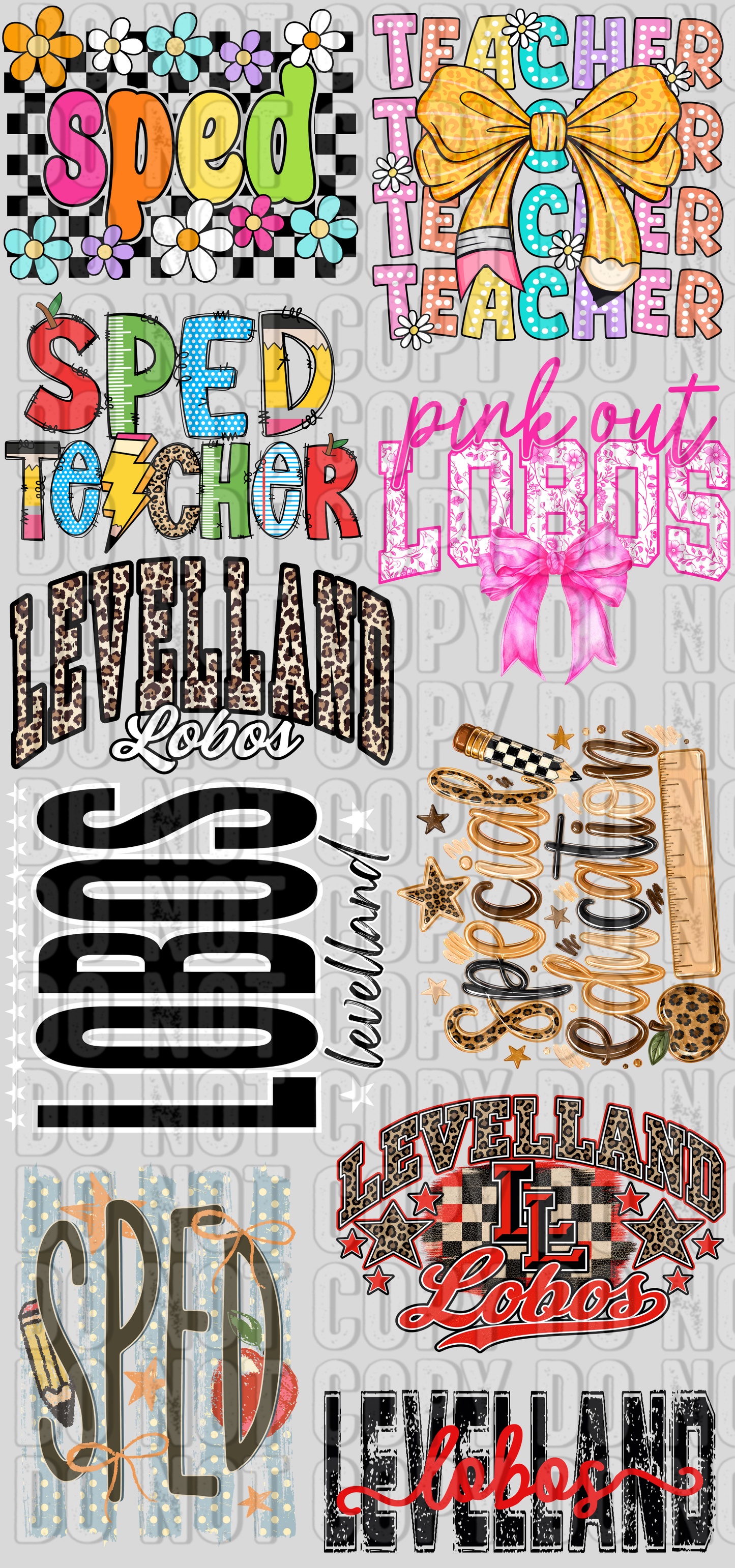 Levelland/SPED Gang Sheet