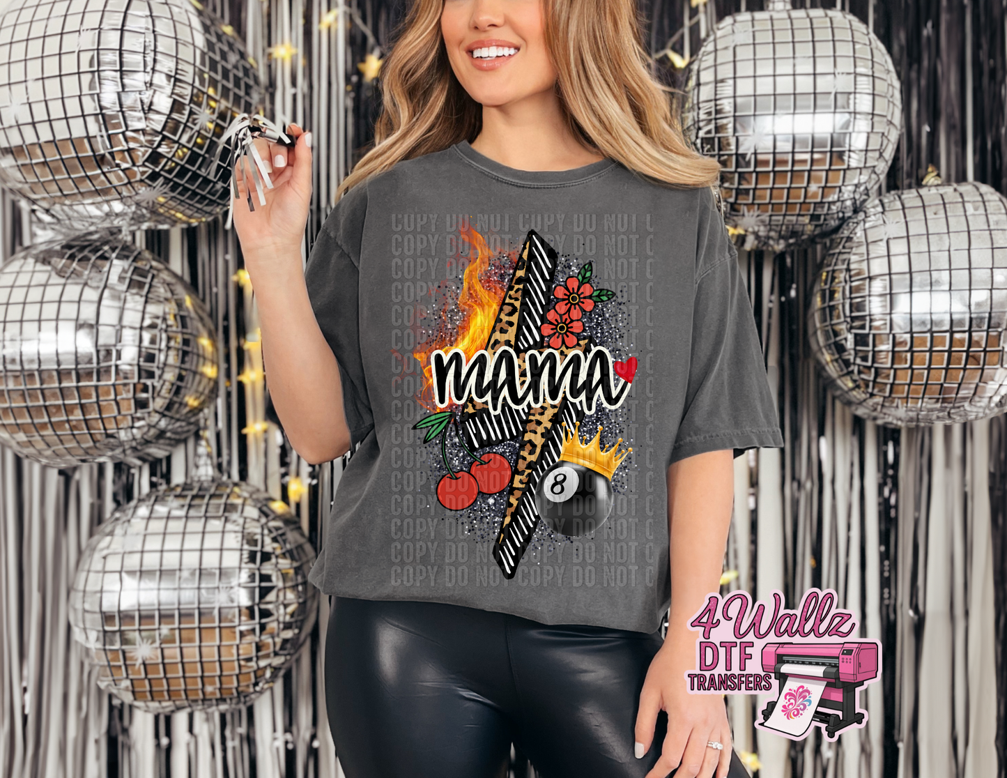 Mama Cheetah Lighting Bolt
