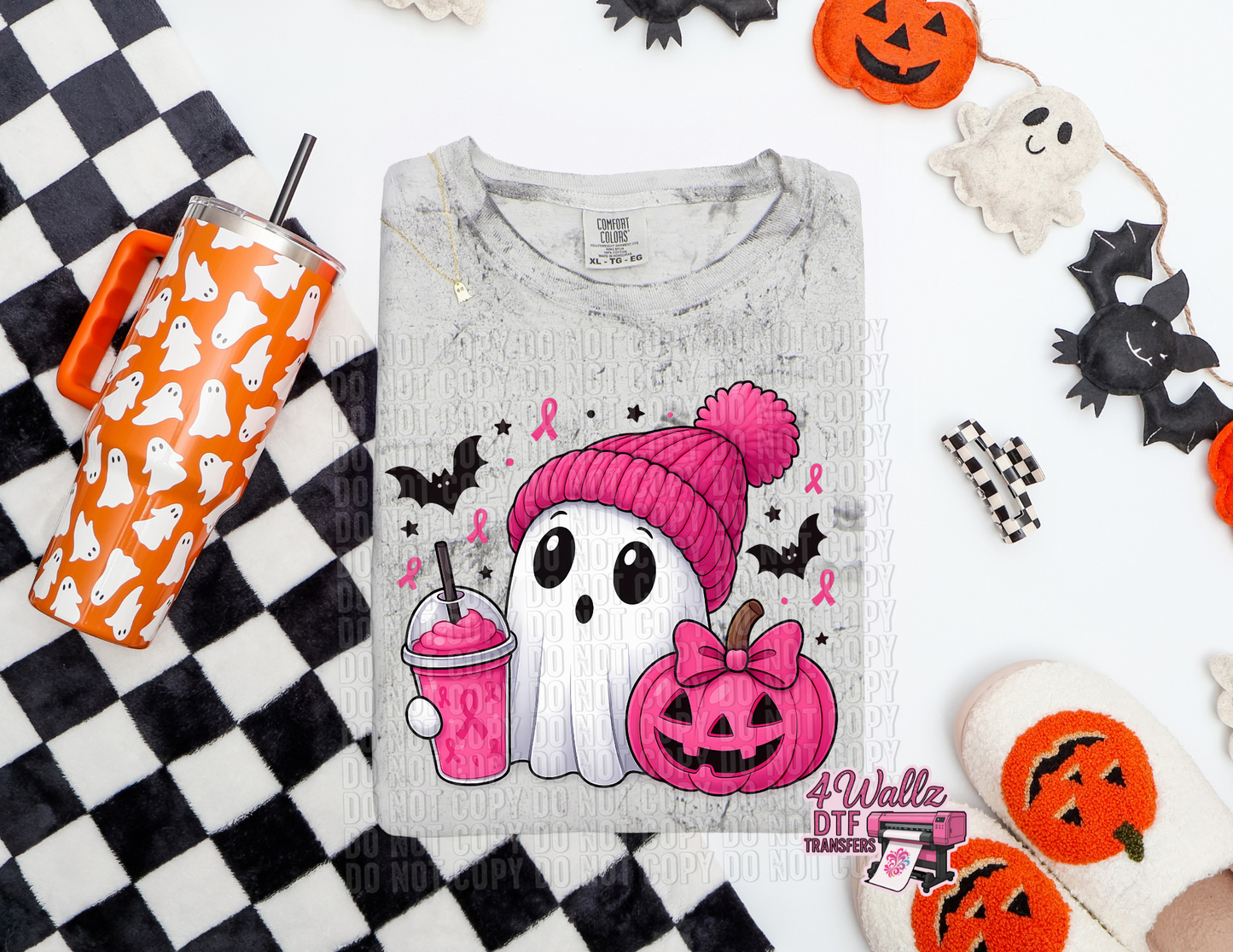 Pink Ribbon Ghostie