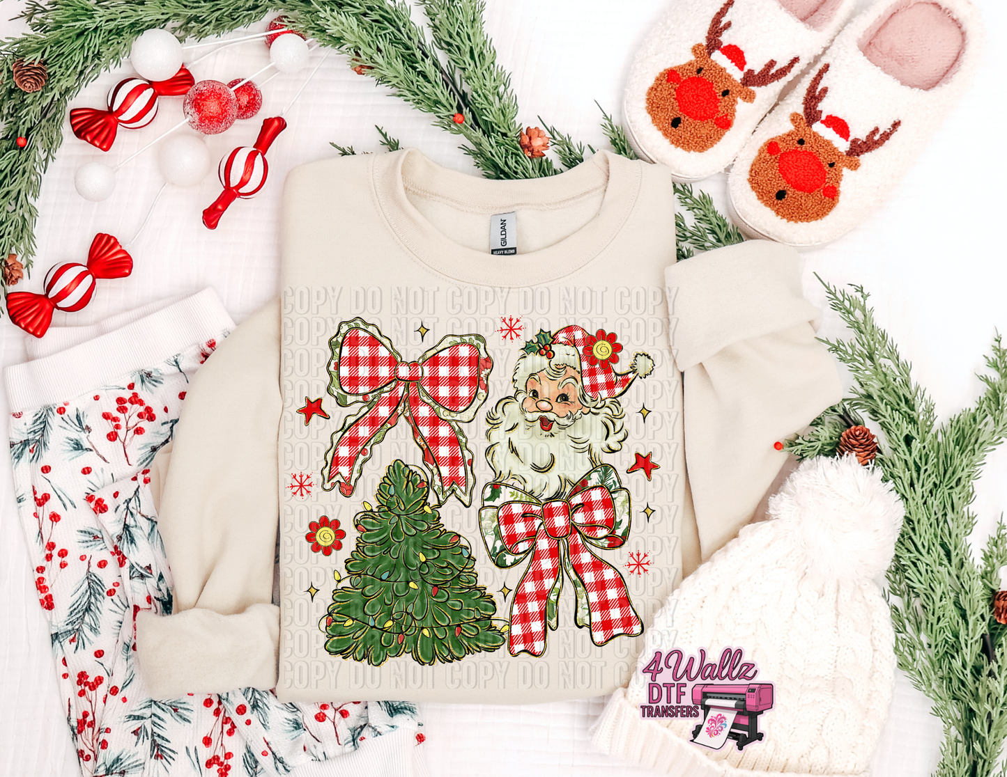 Santa Plaid Coquette