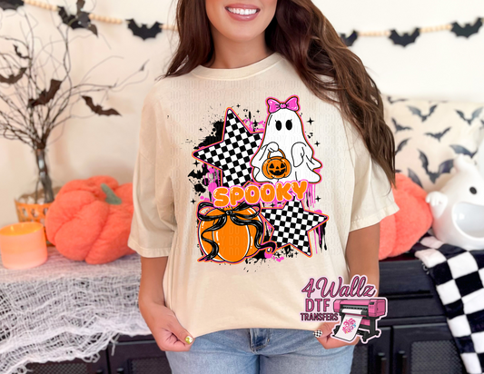 Spooky Checkered Ghost