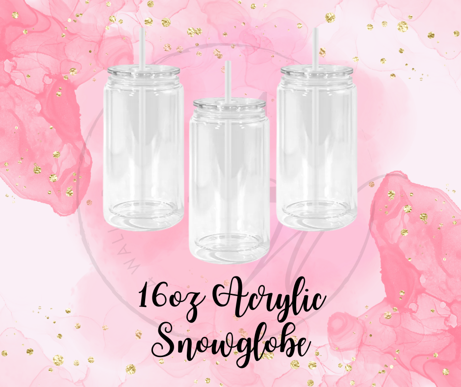 16oz Acrylic Snowglobe