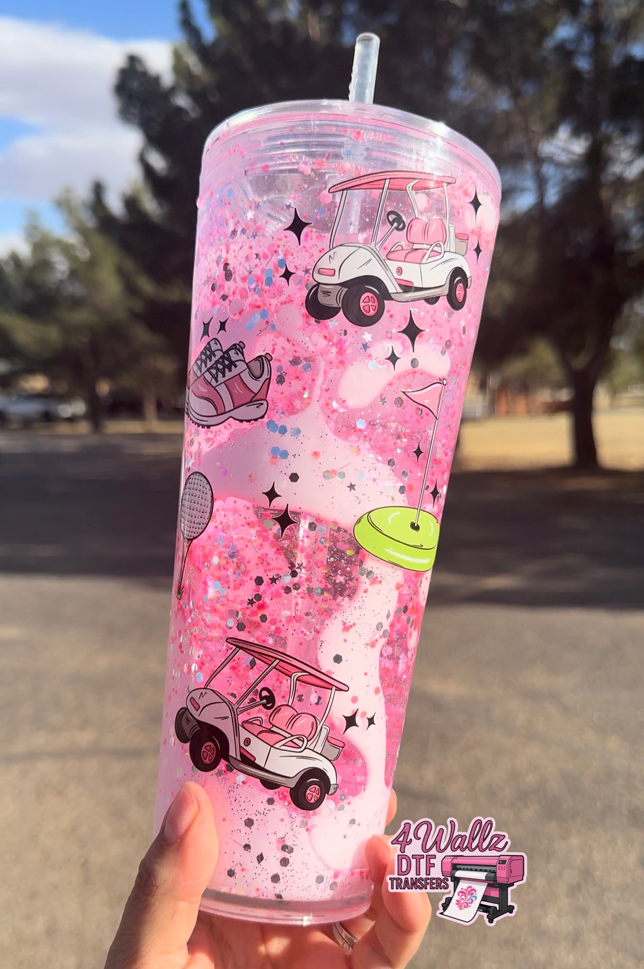 Pink Golf Lava Drip 24oz