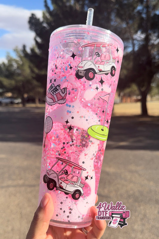 Pink Golf Lava Drip 24oz