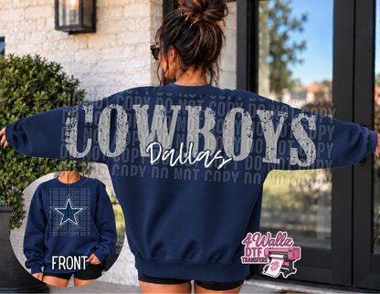 Cowboys Distressed Sweatshirt