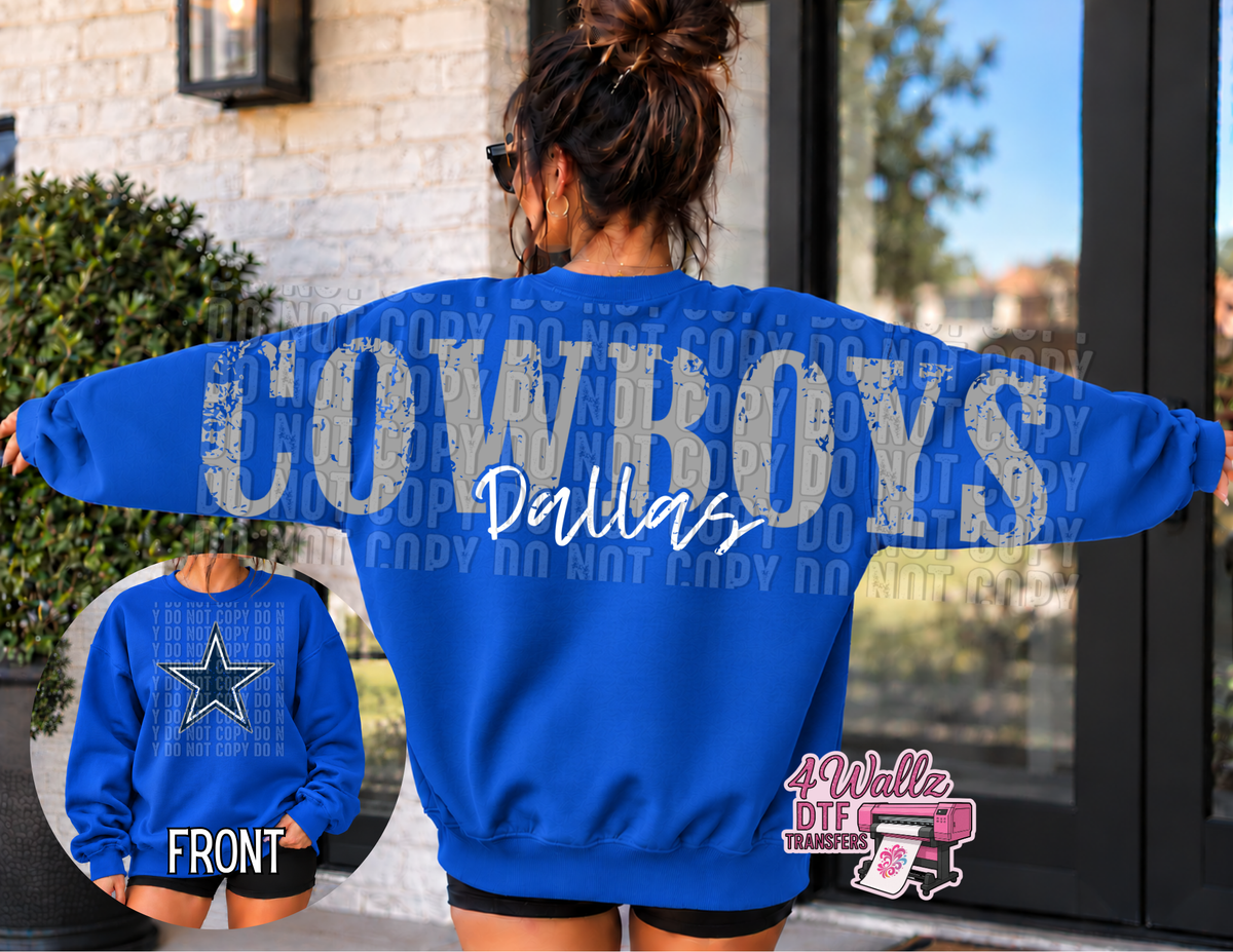 Cowboys Distressed Sweatshirt