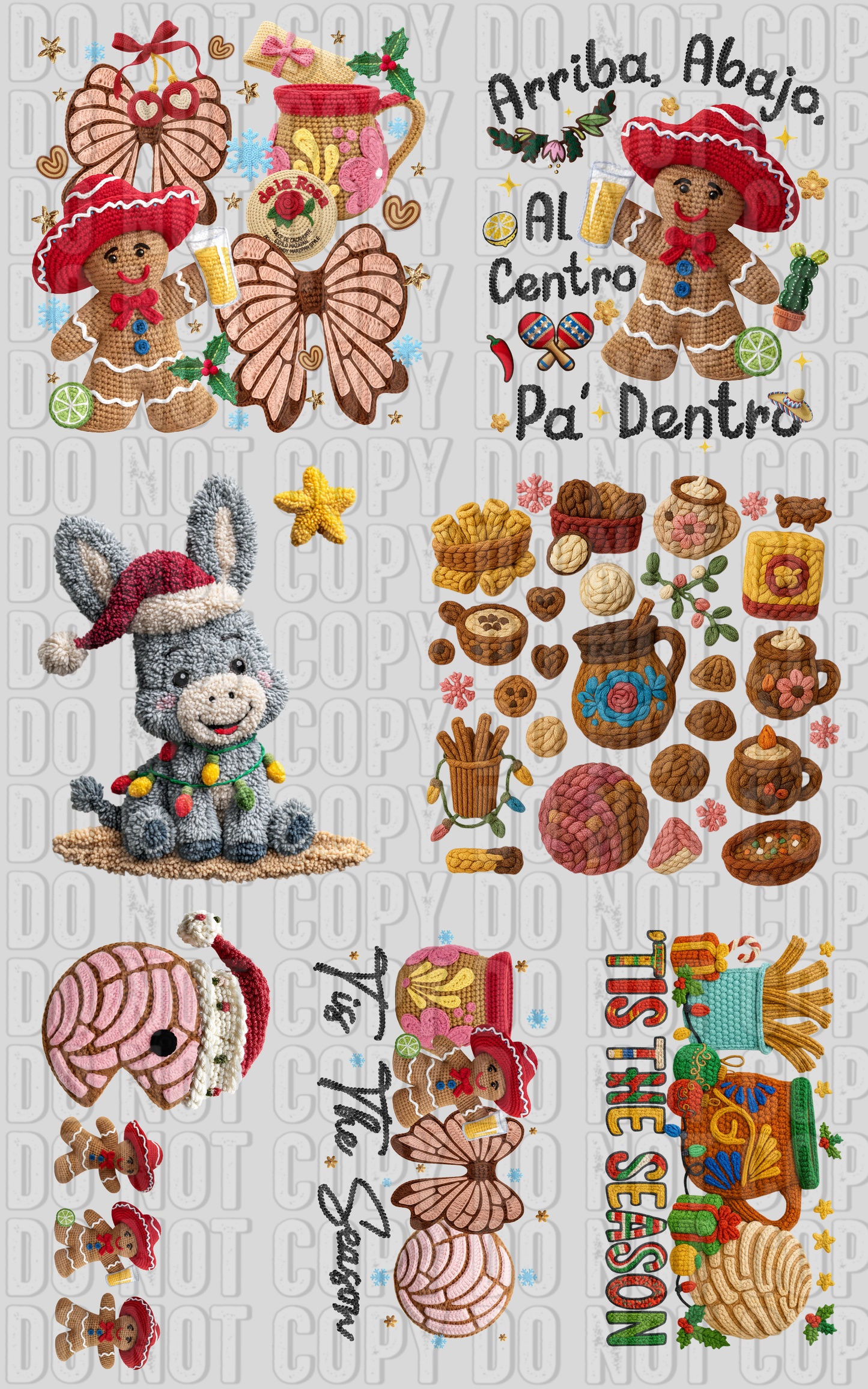 Faux Crochet & Yarn Hispanic Adult