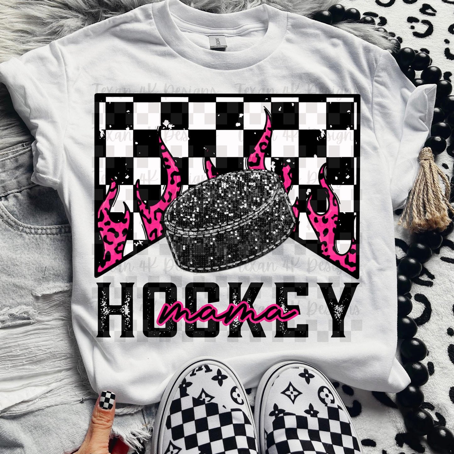 Sports Mama Leopard Flames