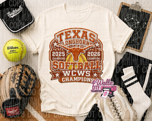 TEXAS WCWS Faux Embroidered 2