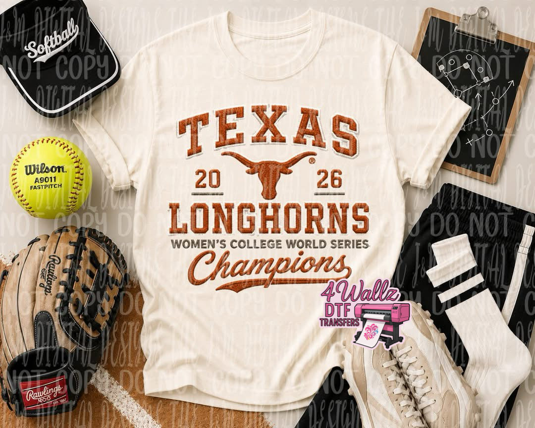 TEXAS WCWS Faux Embroidered 4