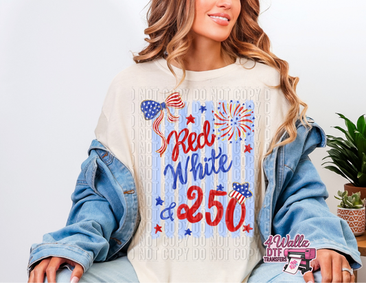 Red, White & 250