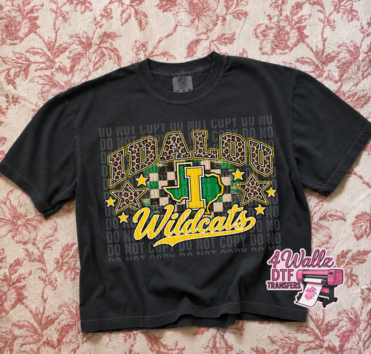 Leopard Idalou Wildcats Spirit