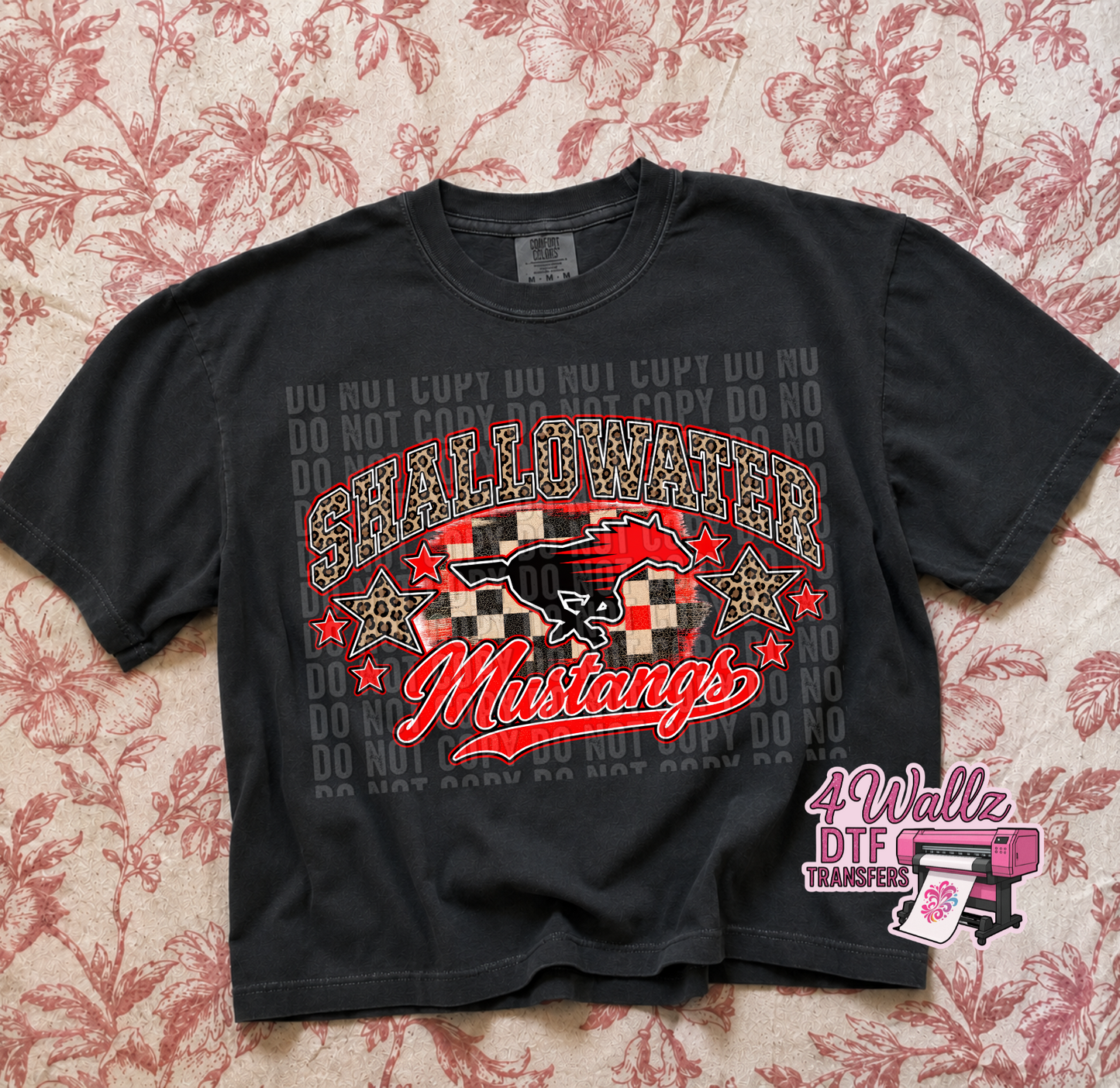 Leopard Shallowater Mustangs Spirit Tee