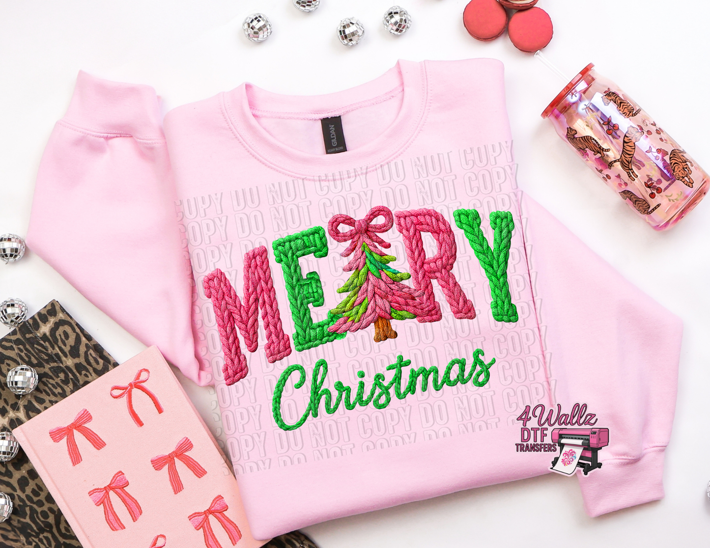 Merry Christmas Faux Crochet