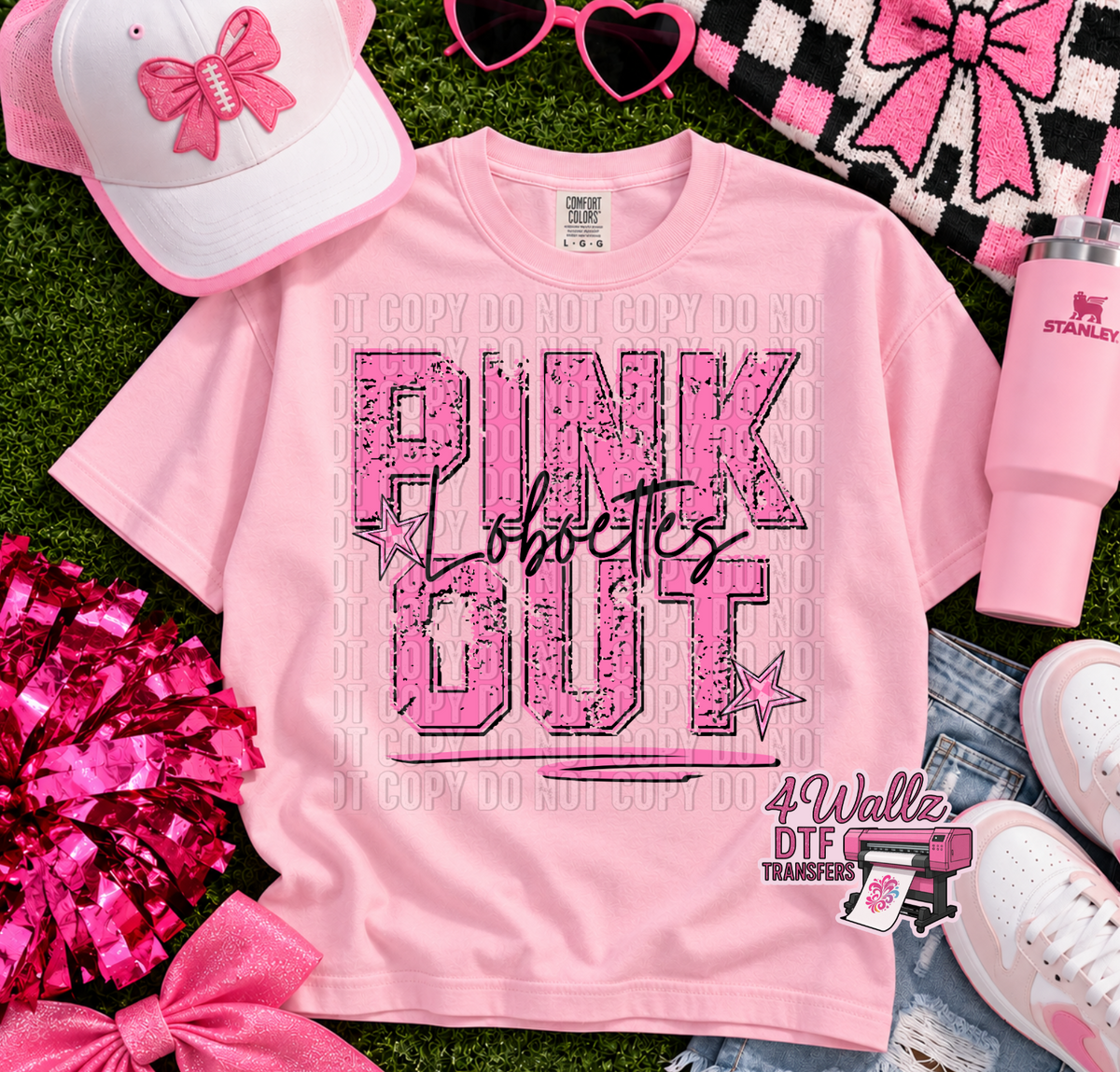 Pink Out Mascots