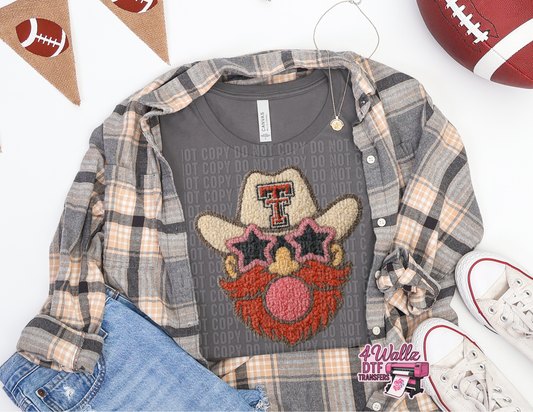 Red Raider Faux Yarn