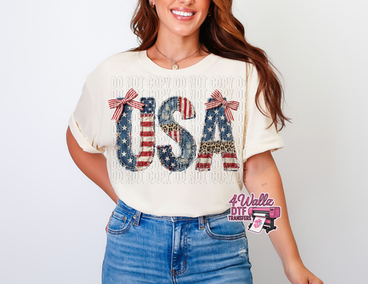 USA Faux Patchwork
